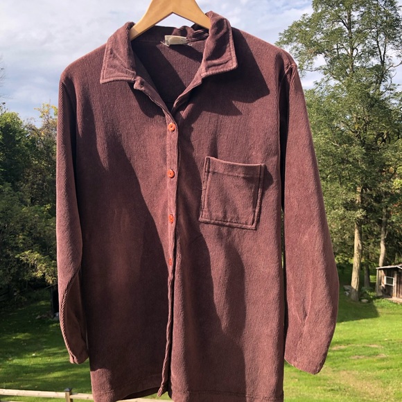 Vintage Cottage Cove Corduroy Velour 2 Piece - Shirt and Pants - S (altered) - Picture 6 of 6